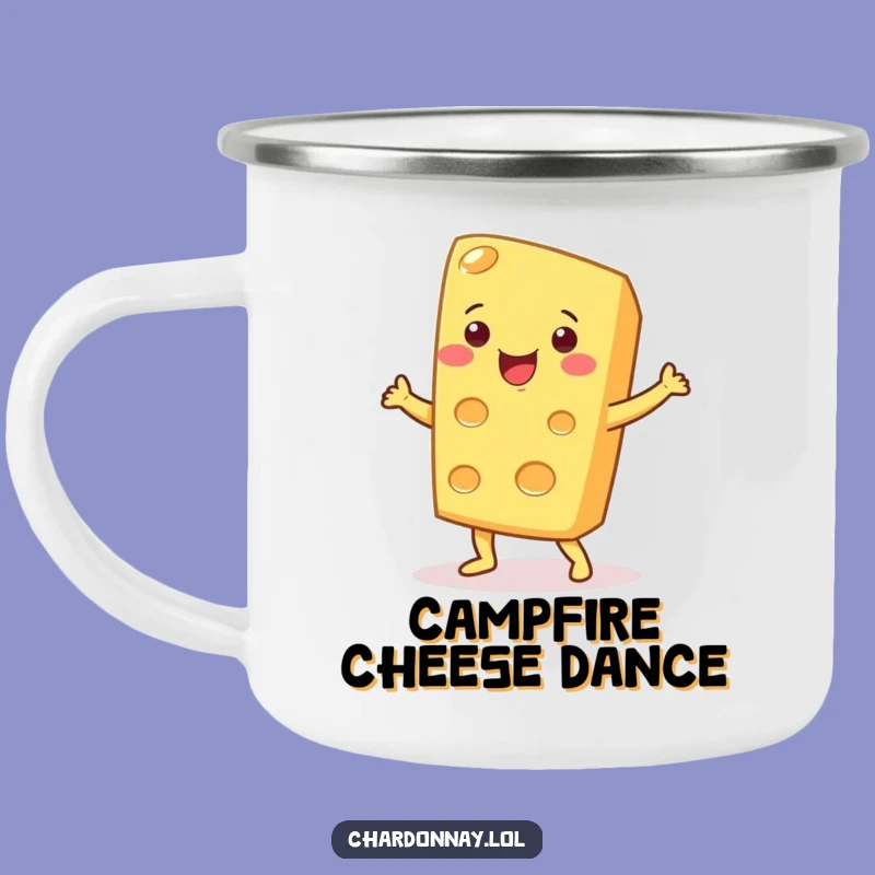 Funny Cheese Dance Camping Mug: Fuel Your Adventures with Laughs