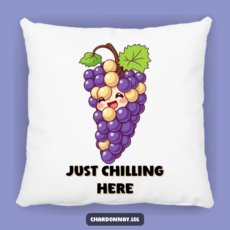 Funny Giggling Grape Pillow: Comfy & Hilarious Wine Lover Decor