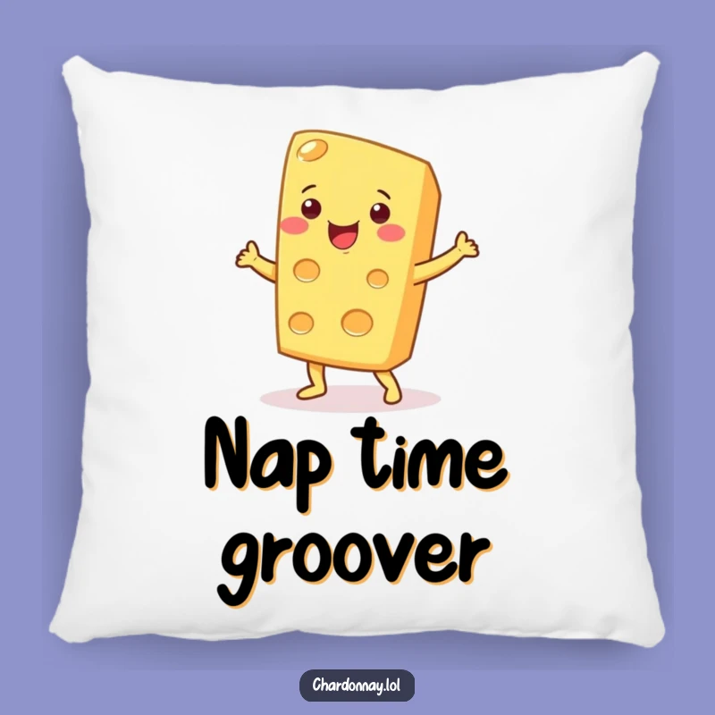 Funny Cheese Dance Pillow: Comfy & Cheesy Home Decor