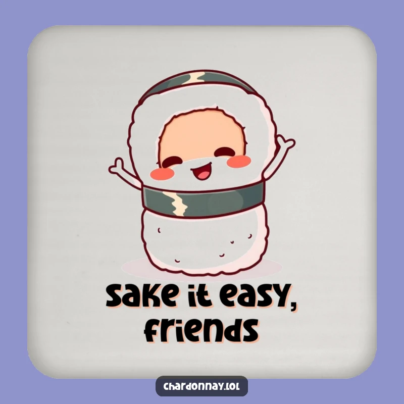 Funny Sushi Roll Drink Coaster: Protect Surfaces with Wiggling Charm