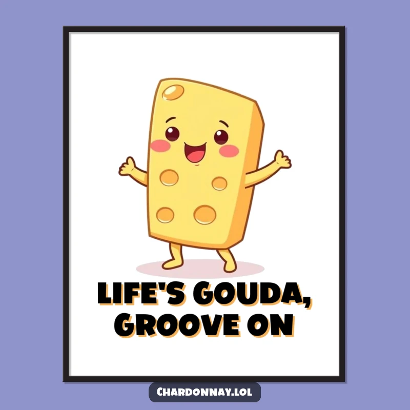 Free Printable Wall Art: Cheesy Dance Move, Funny Downloadable Decor