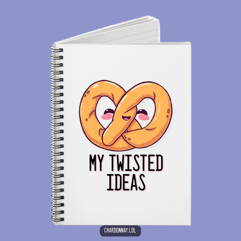 Funny Pretzel Twist Notebook: Jot Down Salty Ideas