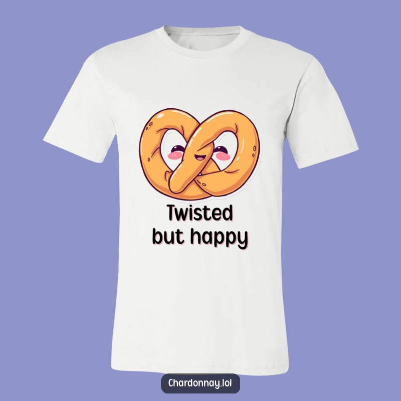 Funny Pretzel Twist T-Shirt: Snack Your Way to Smiles
