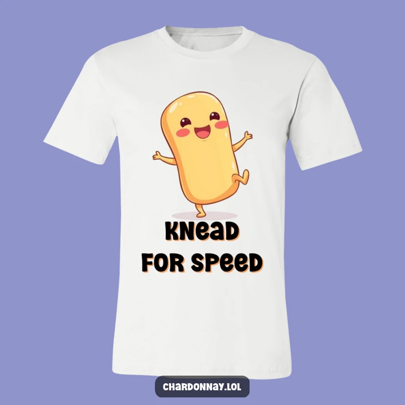 Funny Baguette Kicking Heels T-Shirt - Comedic Carb Apparel for Joyful People