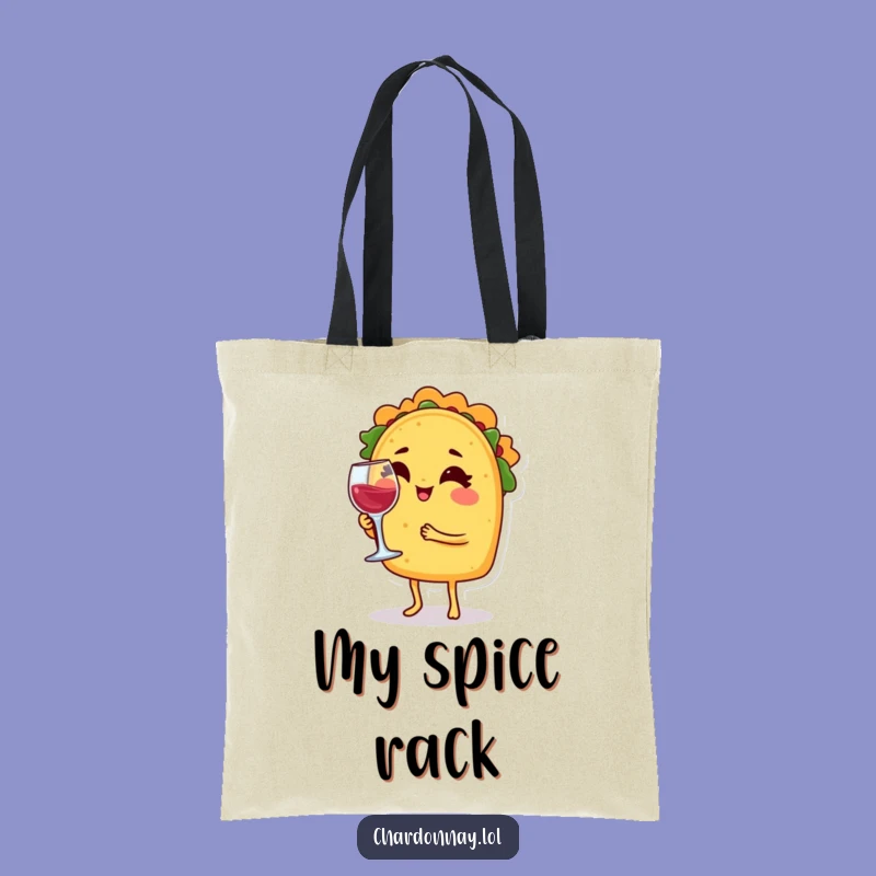 Funny Winking Taco Tote Bag - Your Chic Comedic Carry-All for Essentials